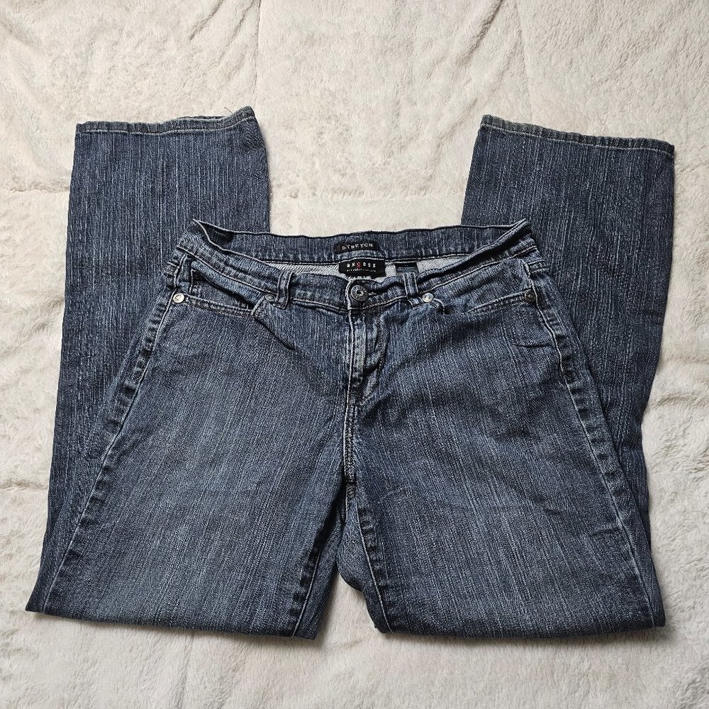 Axcess Dark Slate Wash Stretch Denim Stretch Jeans Embroidered Back Pocket 10